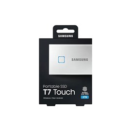 Samsung T7 Touch 2TB USB 3.2 Gen 2 Taşınabilir SSD MU-PC2T0S/WW Gümüş