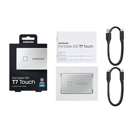 Samsung T7 Touch 2TB USB 3.2 Gen 2 Taşınabilir SSD MU-PC2T0S/WW Gümüş