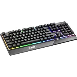 Msi Vigor GK30 Mekanik Hisli Usb Kablolu RGB Aydınlatmalı Türkçe Q Klavye Siyah