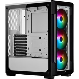 Corsair iCUE 220T RGB CC-9011191-WW USB 3.0 Temperli Cam Beyaz ATX Mid-Tower Kasa 