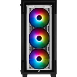 Corsair iCUE 220T RGB CC-9011191-WW USB 3.0 Temperli Cam Beyaz ATX Mid-Tower Kasa 