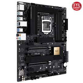 ASUS PROART Z490-CREATOR 10G 4600MHz(OC) DDR4 Soket 1200 M.2 DP HDMI DP Thunderbolt 3 ATX Anakart