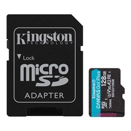Kingston Canvas Go Plus SDCG3/128GB 128 GB Micro SDXC Class 10 UHS-I Hafıza Kartı + Adaptör