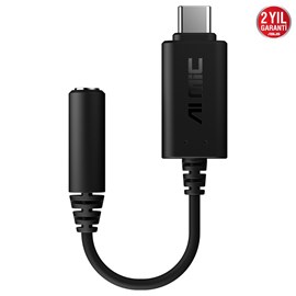 Asus AI NC MIC ADAPTER/USB-A USB-C - 3.5 mm Gürültü Engelleyici Mikrofon Adaptör