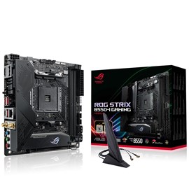 ASUS ROG STRIX B550-I GAMING 5000MHz(OC) DDR4 Soket AM4 Wi-Fi M.2 HDMI DP Mini-ITX Anakart