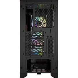 Corsair iCUE 4000X RGB CC-9011204-WW USB 3.1 Temperli Cam Siyah E-ATX Mid-Tower Gaming Kasa