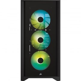 Corsair iCUE 4000X RGB CC-9011204-WW USB 3.1 Temperli Cam Siyah E-ATX Mid-Tower Gaming Kasa