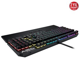 ASUS RA05 TUF GAMING K3 D/RD Aura Sync Red Switch RGB TR Mekanik Gaming Klavye