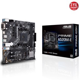 ASUS PRIME A520M-E 4600MHz(OC) DDR4 Soket AM4 M.2 HDMI DVI VGA mATX Anakart