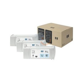 HP C5070A 81 3 Lü 680-ml Açık Mavi Boya Kartuşları Designjet 5000 5000ps 5500 5500ps