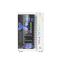 Performax Warmech Beyaz Temp. Cam RGB ATX Kasa