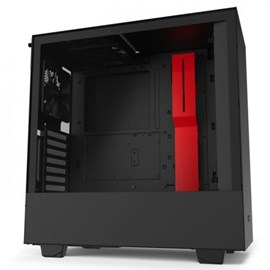 NZXT H510i CA-H510i-BR USB 3.1 Temperli Cam Mat Siyah/Kırmızı ATX Mid-Tower Kasa