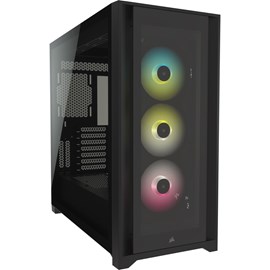 CORSAIR CC-9011212-WW iCUE 5000X RGB Tempered Glass Siyah Mid Tower Kasa