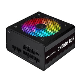 CORSAIR CP-9020216-EU CX550F RGB 550W 80+ Bronze Siyah Full Modüler 120mm Fanlı PSU