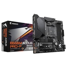 Gigabyte B550M AORUS PRO-P 4400MHz(OC) DDR4 Soket AM4 M.2 HDMI DP mATX Anakart