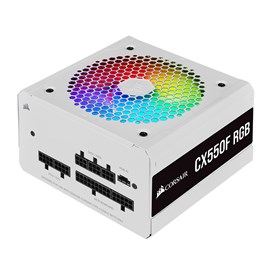 CORSAIR CP-9020225-EU CX550F RGB 550W 80+ Bronze Beyaz Full Modüler 120mm Fanlı PSU