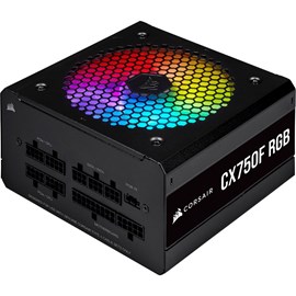 Corsair CP-9020218-EU CX750F RGB 750W 80+ Bronze Siyah Tam Modüler 120mm Fanlı PSU