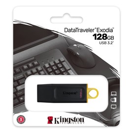 Kingston Data Traveler Exodia DTX/128GB 128GB USB 3.2 Gen 1 Flash Bellek