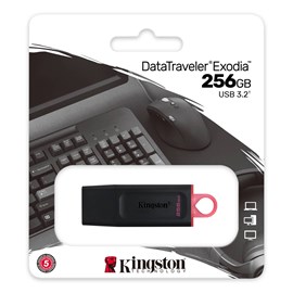 Kingston Data Traveler Exodia DTX/256GB 256GB USB 3.2 Gen 1 Flash Bellek