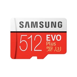 Samsung Evo Plus MB-MC512HA/EU 512 GB MicroSDXC Class 10 UHS-I Hafıza Kartı + Adaptör 