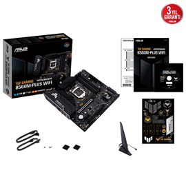 Asus TUF Gaming B560M-Plus WIFI Intel B560 Soket 1200 DDR4 5000(OC)MHz mATX Anakart