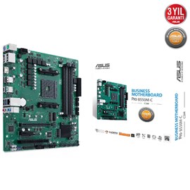 Asus Pro B550M-C/CSM AMD B550 Soket AM4 DDR4 4600(OC)MHz mATX Anakart 