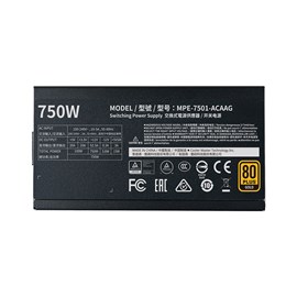 Cooler Master MPE-7501-AFAAG-EU MWE 750W 80+ Gold V2 2xEPS Full Modüler 120mm Fanlı PSU