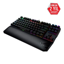 Asus Rog Gamıng Ergonomik Destek İçin Yastıklı Kopuk Yumusak Suni Derı Yuzey Ve Kaymaz Kaucuk Ayaklı Rog Gamıng Klavye Bilek Desteği