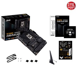 Asus TUF Gaming Z590-PLUS WIFI Intel Z590 Soket 1200 DDR4 5133(OC)MHz ATX Gaming Anakart