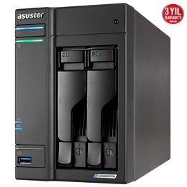 Asustor Lockerstor 2 AS6602T Intel Atom J4125 2 Bay NAS Depolama Birimi