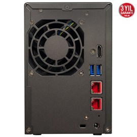 Asustor Lockerstor 2 AS6602T Intel Atom J4125 2 Bay NAS Depolama Birimi