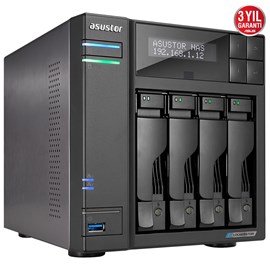 Asustor Lockerstor 4 AS6604T Intel Atom J4125 4 Bay NAS Depolama Birimi