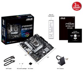 ASUS PRIME H510M-A WIFI 3200MHz DDR4 Soket 1200 M.2 HDMI VGA DP mATX Anakart