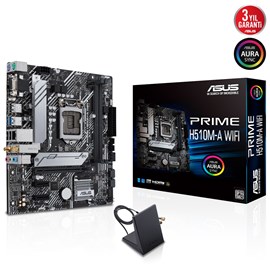 ASUS PRIME H510M-A WIFI 3200MHz DDR4 Soket 1200 M.2 HDMI VGA DP mATX Anakart