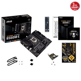  Asus TUF Gaming B560M-E Intel B560 Soket 1200 DDR4 5000(OC)MHz mATX Gaming Anakart 