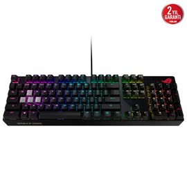 Asus ROG Strix Scope NX Red Switch Aura Sync RGB Türkçe Geniş Ctrl Tuşu Mekanik Oyuncu Klavye Siyah