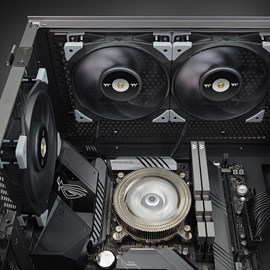 Thermaltake CL-F117-PL12BL-A Thoughfan 120mm Yüksek Statik Basınçlı PWM 500-2000RPM Titreşimsiz Fan