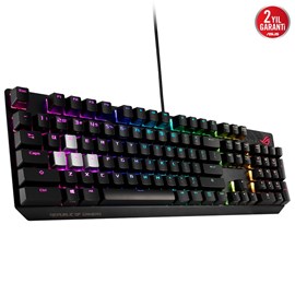 Asus ROG Strix Scope NX Blue Switch Aura Sync RGB Türkçe Geniş Ctrl Tuşu Mekanik Oyuncu Klavye Siyah