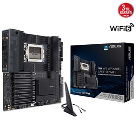 Asus Pro WS WRX80E-SAGE SE WIFI AMD WRX80 DDR4 Soket sWRX8 E-ATX Anakart