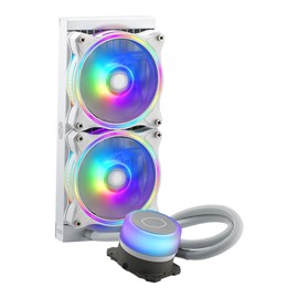 Cooler Master MasterLiquid ML240 Beyaz Illusion ARGB 2xMF120 Halo Fanlı İşlemci Sıvı Soğutma Kiti