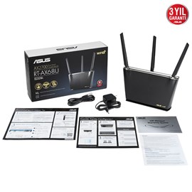 Asus RT-AX68U WIFI6 Dual Band Gaming Ai Mesh-Ai Protection-Torrent-Bulut-DLNA-4G-VPN Router Access Point 