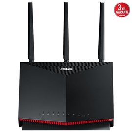 Asus RT-AX86S WIFI6 DualBand-Gaming-Ai Mesh-AiProtection-Torrent-Bulut-DLNA-4G-VPN-Router-Access Point