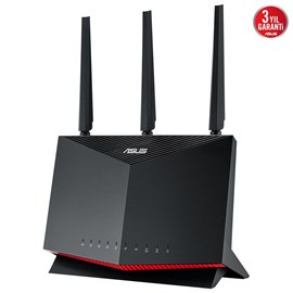 Asus RT-AX86S WIFI6 DualBand-Gaming-Ai Mesh-AiProtection-Torrent-Bulut-DLNA-4G-VPN-Router-Access Point