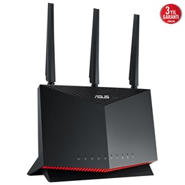 Asus RT-AX86S WIFI6 DualBand-Gaming-Ai Mesh-AiProtection-Torrent-Bulut-DLNA-4G-VPN-Router-Access Point