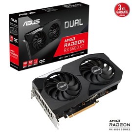 Asus AMD Radeon RX 6600 XT Dual OC DUAL-RX6600XT-O8G 8 GB GDDR6 128 Bit Ekran Kartı