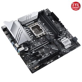 ASUS PRIME Z690M-PLUS D4 5333MHz(OC) DDR4 Soket 1700 M.2 HDMI DP mATX Anakart