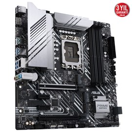 ASUS PRIME Z690M-PLUS D4 5333MHz(OC) DDR4 Soket 1700 M.2 HDMI DP mATX Anakart