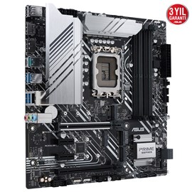 ASUS PRIME Z690M-PLUS D4 5333MHz(OC) DDR4 Soket 1700 M.2 HDMI DP mATX Anakart