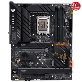 ASUS TUF GAMING Z690-PLUS WIFI D4 5333MHz(OC) DDR4 Soket 1700 M.2 HDMI DP ATX Anakart