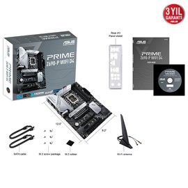 ASUS PRIME Z690-P WIFI D4 5333MHz(OC) DDR4 Soket 1700 M.2 HDMI DP ATX Anakart